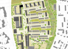 Brachflächenrecycling; General-von-Stein-Kaserne in Freising - Entwicklung neuer Wohnbauflächen, Städtebaulicher Plan, 1. Preis, 2008