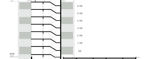 Schnitt Bestand mit beidseitiger Anbauschicht