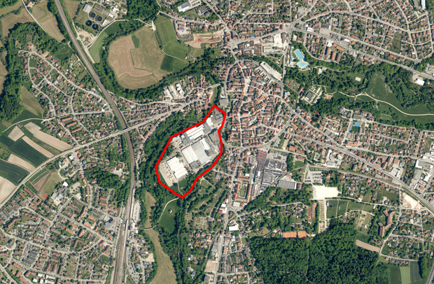 Luftbild Stadt Roth (Mittelfranken)